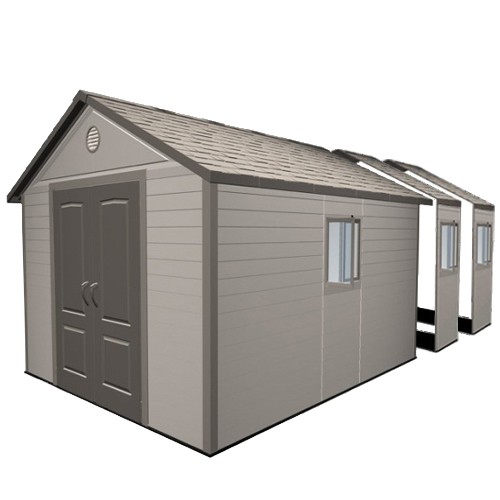 lifetime 11x21 heavy duty plastic shed